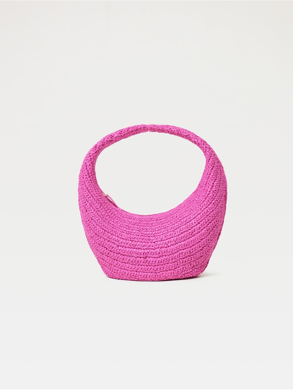 l*space Pink Crochet Shoulder Bag
